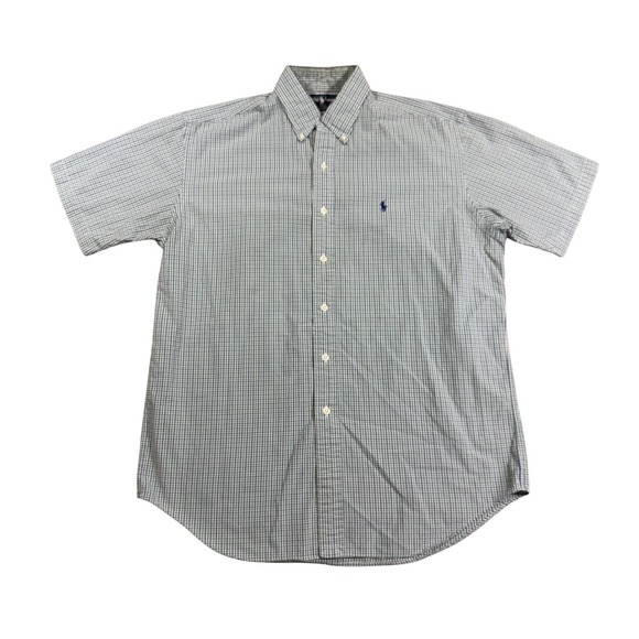 Ralph Lauren Other - Ralph Lauren Mens Blake Button Down Shirt Green Gingham Short Sleeve Preppy M